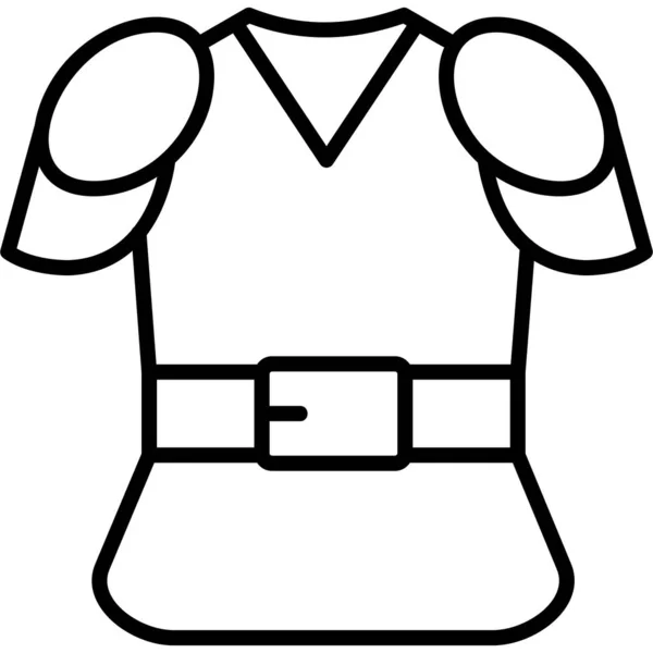 Рубашка Современная Икона Векторная Иллюстрация — стоковый вектор