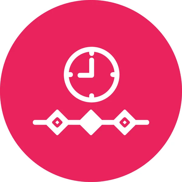 Timeline Modern Icon Vector Illustration — 스톡 벡터