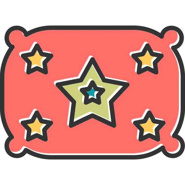 Estrella Icono Web Ilustración Simple — Vector de stock