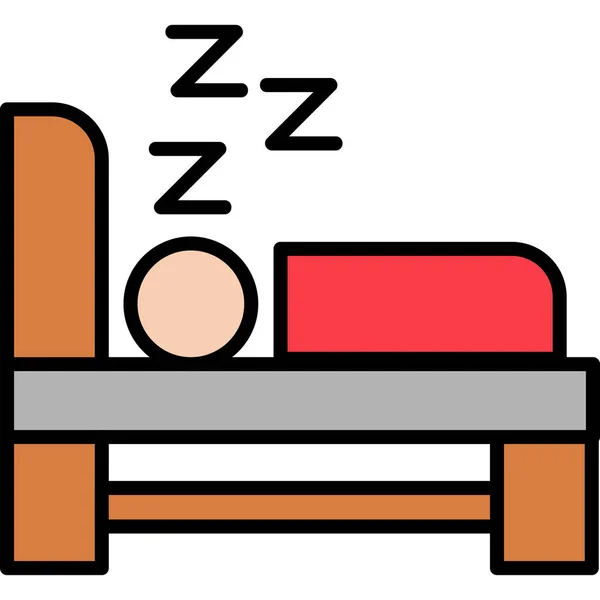 Sleep Web Icon Simple Illustration — Stock Vector