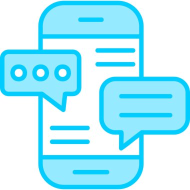 Konuş. Web simgesi basit illüstrasyon