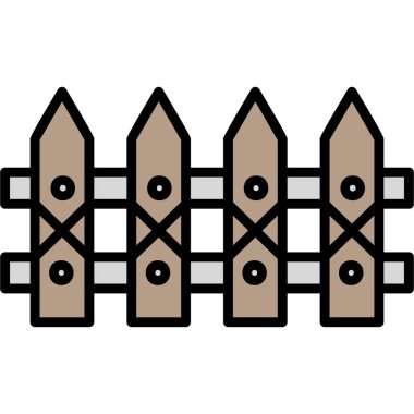 çit ağ simgesi basit vektör çizimi