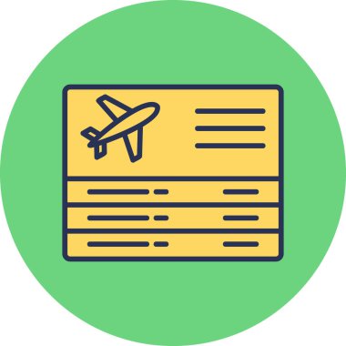 Havaalanı simgesinin vektör illüstrasyonu