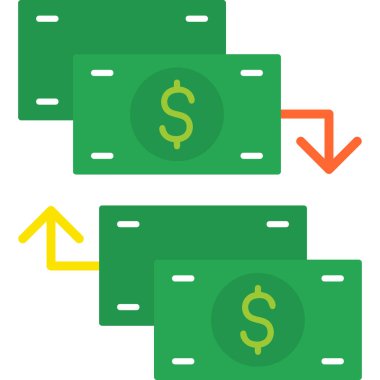 para işareti vektörü düz simge minimumu çizgi pictogram