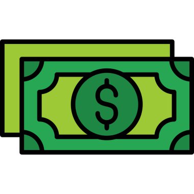 para işareti vektörü düz simge minimumu çizgi pictogram