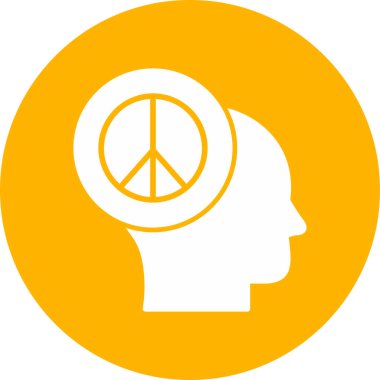 Zihin Barışı simgesi konsepti sembolü