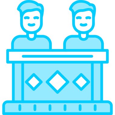 Coworkers icon modern vector illustration