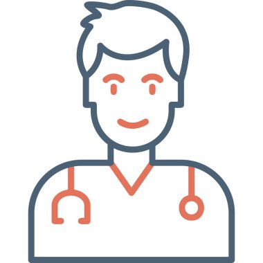 doctor, web icon simple illustration