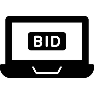 Bilgisayar. Web simgesi basit illüstrasyon