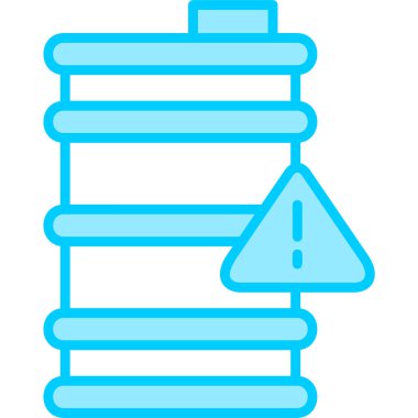 Tehlike uyarı simgesi vektör illüstrasyonu