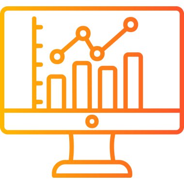Bar Chart. web icon simple design