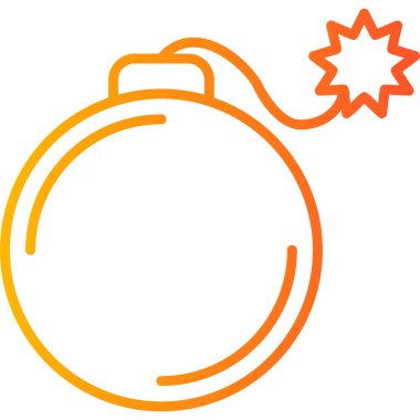 Bomba simgesinin vektör illüstrasyonu