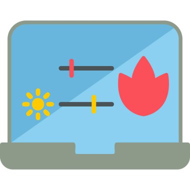 Web simgelerini basit illüstrasyonları denetler