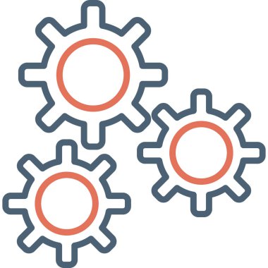 Çarklı. Web simgesi basit illüstrasyon