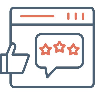 Geri besleme simgesi vektör illüstrasyonu