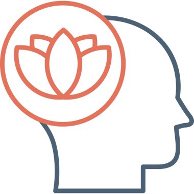 Sakin ol. Web simgesi basit illüstrasyon