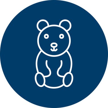 Oyuncak ayı kutsal kişilerin resmi, vektör çizim