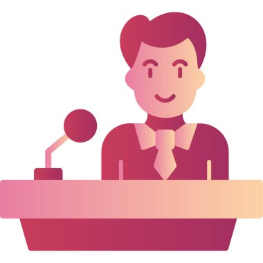 Nutuk. Web simgesi basit illüstrasyon