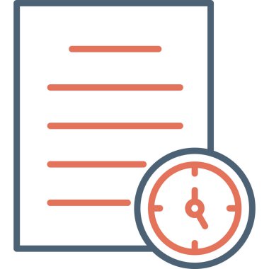 Zamanlama web simgesi, basit tasarım