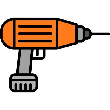 drilling machine, web icon simple illustration