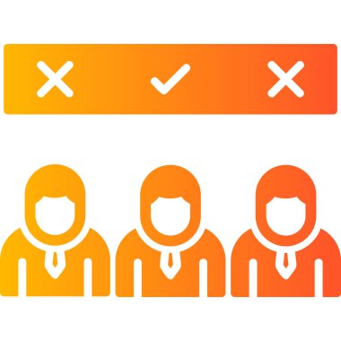 Adaylar modern simge, vektör illüstrasyonu