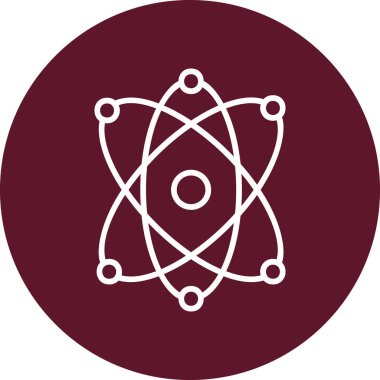 Atom icon modern vector illustration