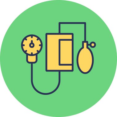 Tansiyon ikonu, modern tasarım illüstrasyonu