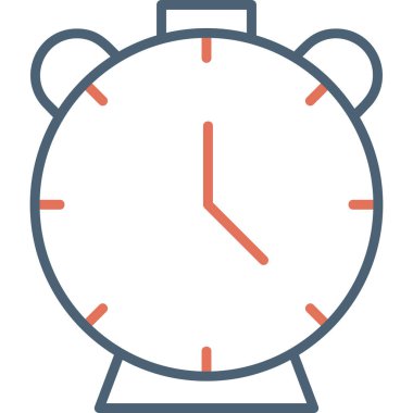 Saat. Web simgesi basit illüstrasyon