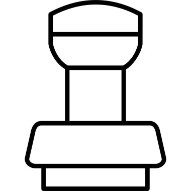 Damga modern simge, vektör illüstrasyonu