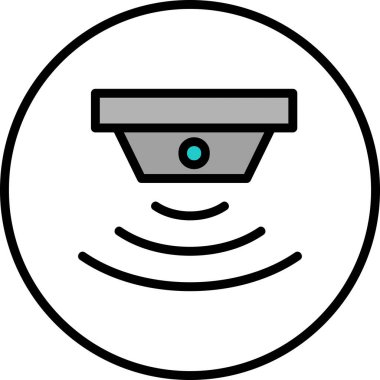 Algılayıcılar web simgesi basit illüstrasyon