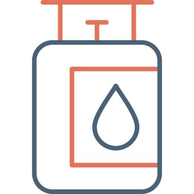 gaz tankı ikonu vektör illüstrasyonu