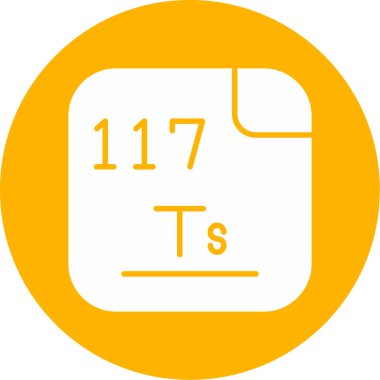 Tennessine icon modern vector illustration