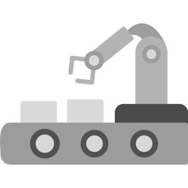 Otomasyon. Web simgesi basit illüstrasyon