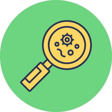 Denetim vektörü düz renk simgesi