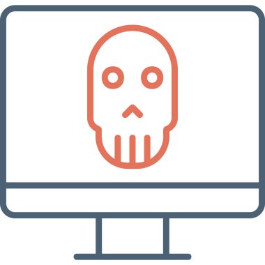 Ölü Ekran Vektör simgesi işareti