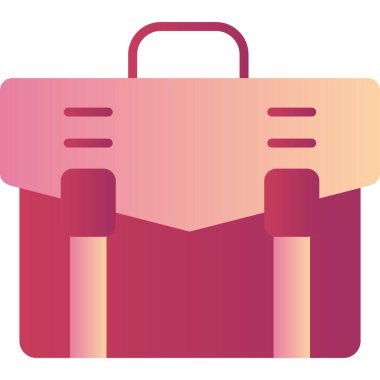 Çanta. Web simgesi basit illüstrasyon