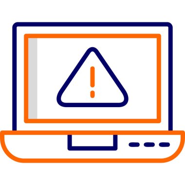 Laptop Virus icon modern vector illustration