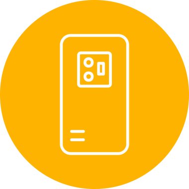 Mobil Arka Kamera, akıllı telefon aygıtının dijital illüstrasyonu 