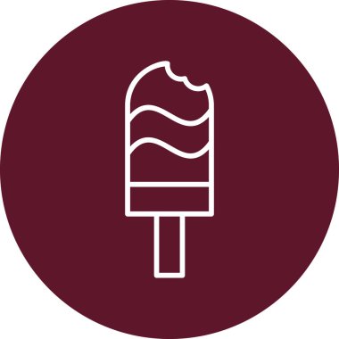 dondurma. düz tasarım 