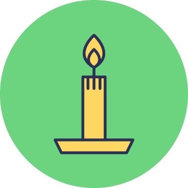 Mum simgesi vektör illüstrasyonu