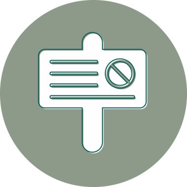 Modern simgeyi, vektör illüstrasyonunu protesto et