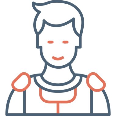 Warrior icon modern vector illustration 