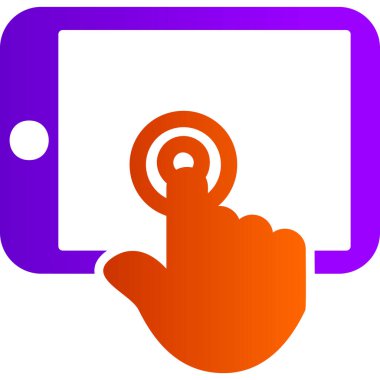 tablet simge vektör illüstrasyonu