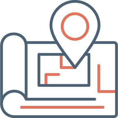 GPS gezinti simgesi çiziminin izini sür 