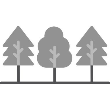forest icon, web simple illustration