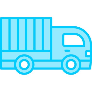 delivery truck. simple web illustration