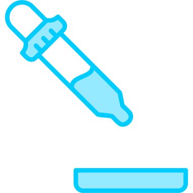 Pipette. Web simgesi basit illüstrasyon