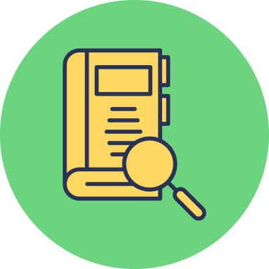 Arama simgesi vektör illüstrasyonu