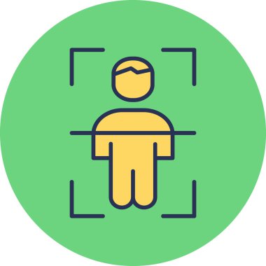 Erkek ve kadın ikonunun vektör illüstrasyonu