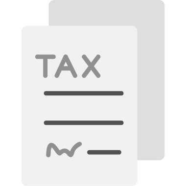 Vergi. Web simgesi basit illüstrasyon